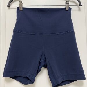 lululemon Align Super-High-Rise
True Navy Bike Shorts 6”
